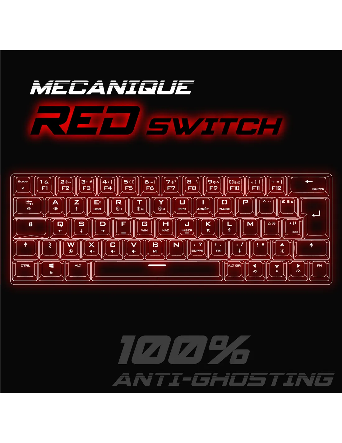 Clavier Gamer Sans Fil Spirit Of Gamer Xpert K200 Noir 3 Spirit Of Gamer Xpert K200 Blanc