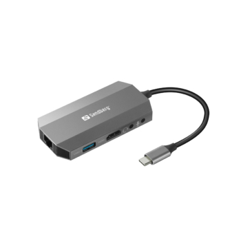 Station d’accueil Sandberg Dock USB-C 6-en-1 (136-33)