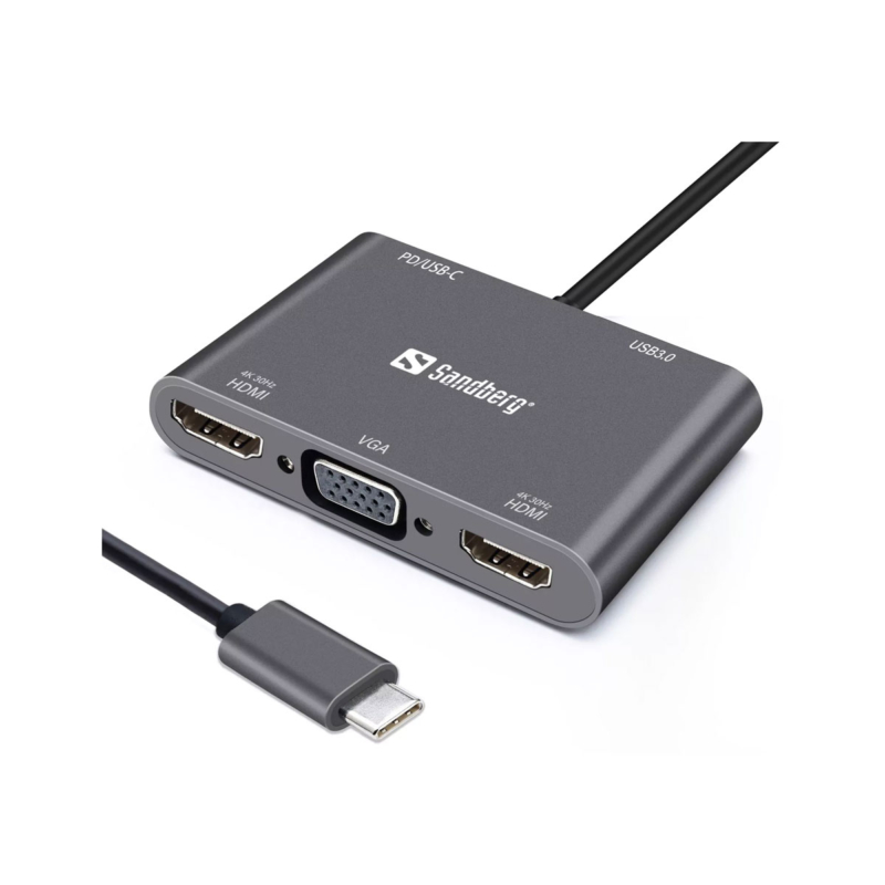 Station D'Accueil Sandberg 136-35 Dock Usb-C 4K