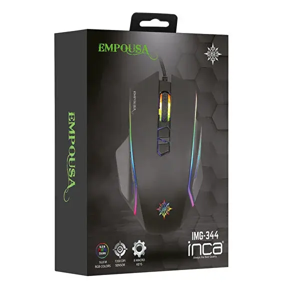 Souris Gamer Inca Img-344 Rgb Noir 4 Inca Img-344