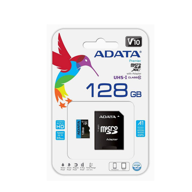 Carte Mémoire Adata Avec Adaptateur 128Go