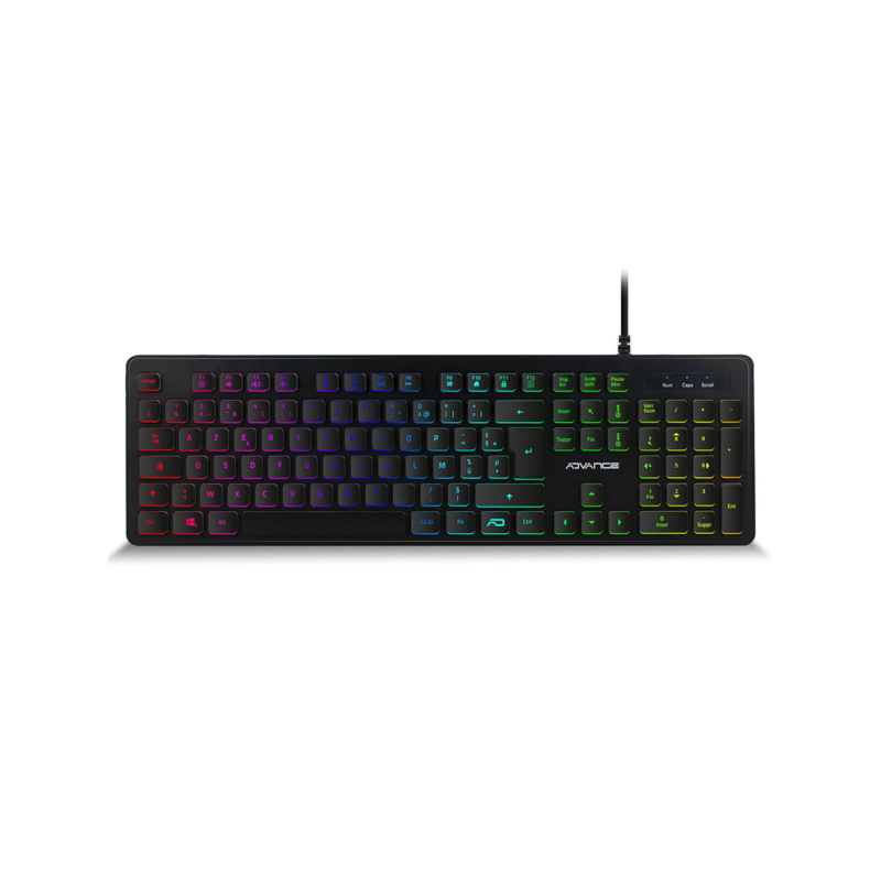 Clavier Gamer Advance Rainbow Smart Touch Cla-Gta210 Rgb