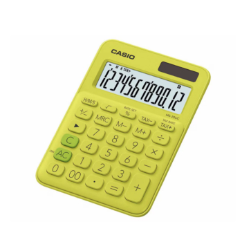 Calculatrice de Bureau CASIO MS-20UC-JN Jaune