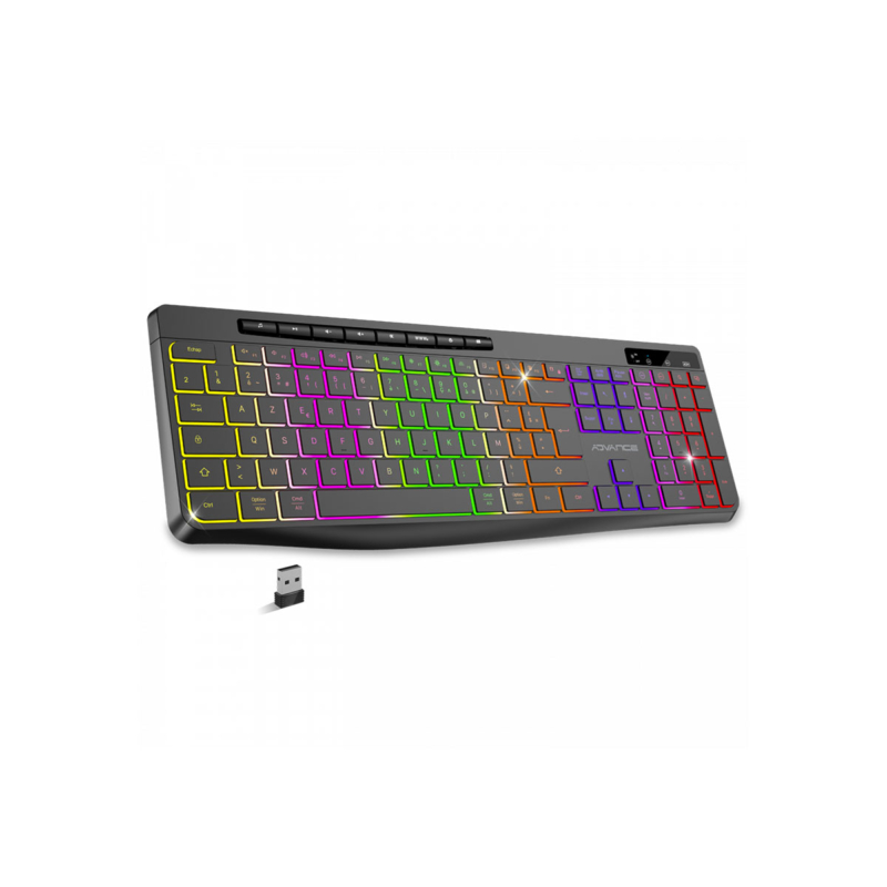 Clavier Gamer Advance Sans Fil Rgb (Ccla-310Bk)