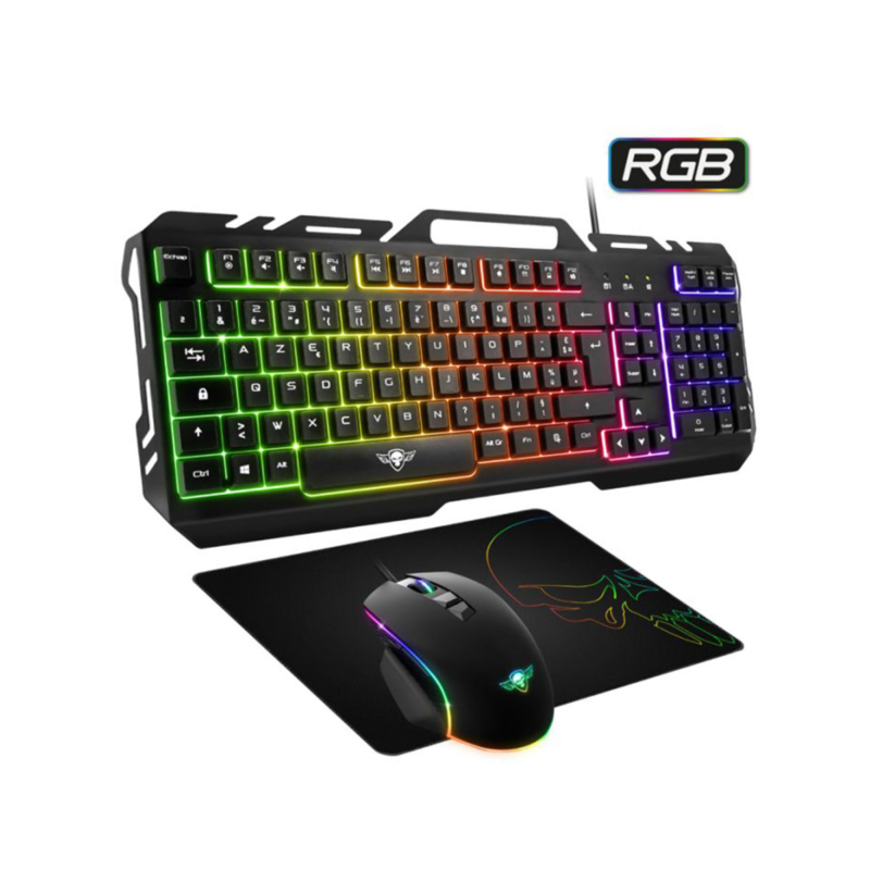 Pack Spirit Of Gamer Clavier Souris Et Tapis Cls-Pmk5