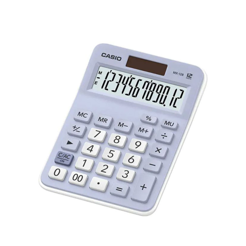 Calculatrice De Bureau Casio Mx-12B Bleu