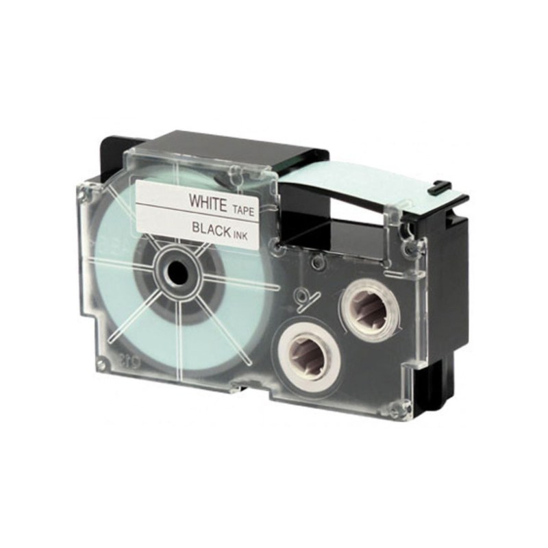 Cassette À Ruban Casio Xr-18We1 Noir & Blanc 18 Mm