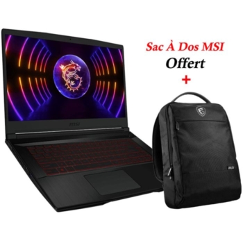 Pc Portable Gamer MSI Thin GF63 12UCX-682XFR 15.6” i5 12GÉN 8Go 512Go SSD RTX 2050