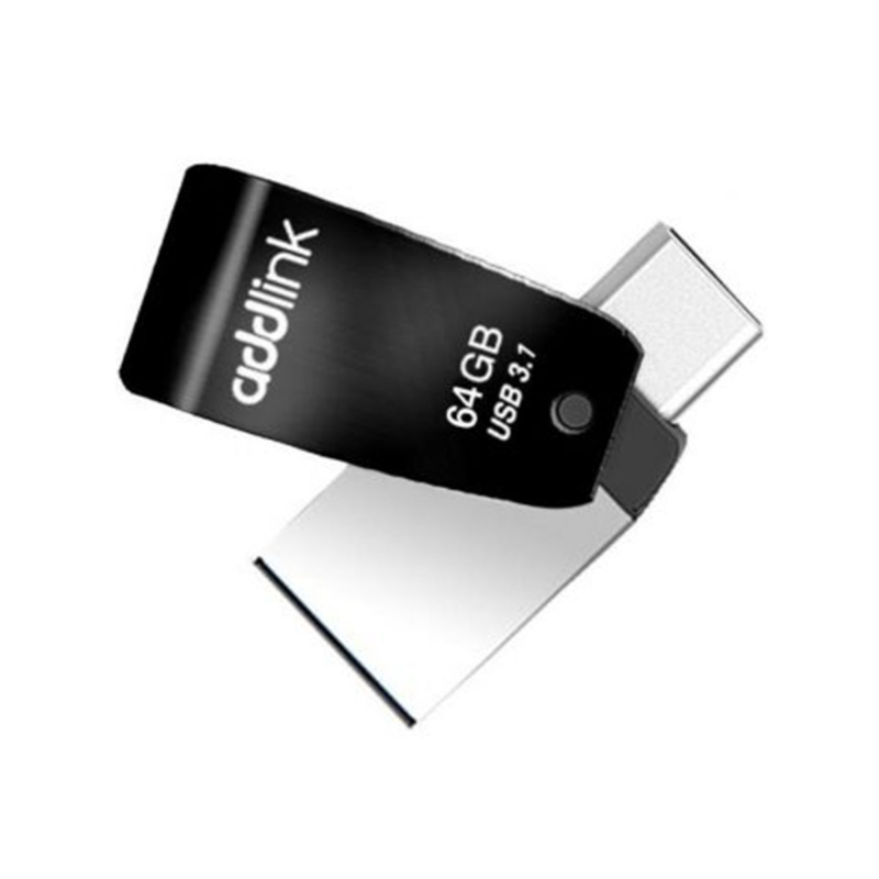 Clé Usb Addlink T65 Otg 2En1 64Go Ad64Gbt65G3