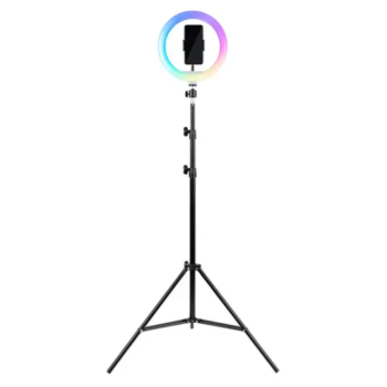 Anneau Lumiere Led Rgb Havit ST7026 Avec Trepied Pour Smartphone