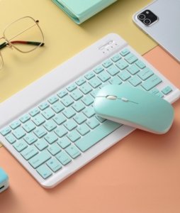 Pack Mini Clavier Et Souris Bluetooth Rechargable