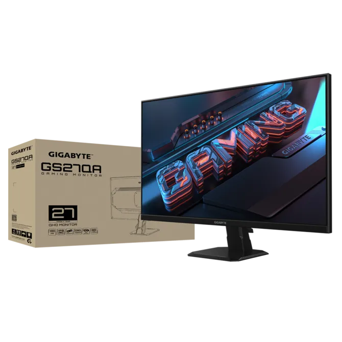 Ecran Gaming 27&Quot; Gigabyte Gs27Qa Qhd Ips 2K 180Hz Noir 5 670 (7)