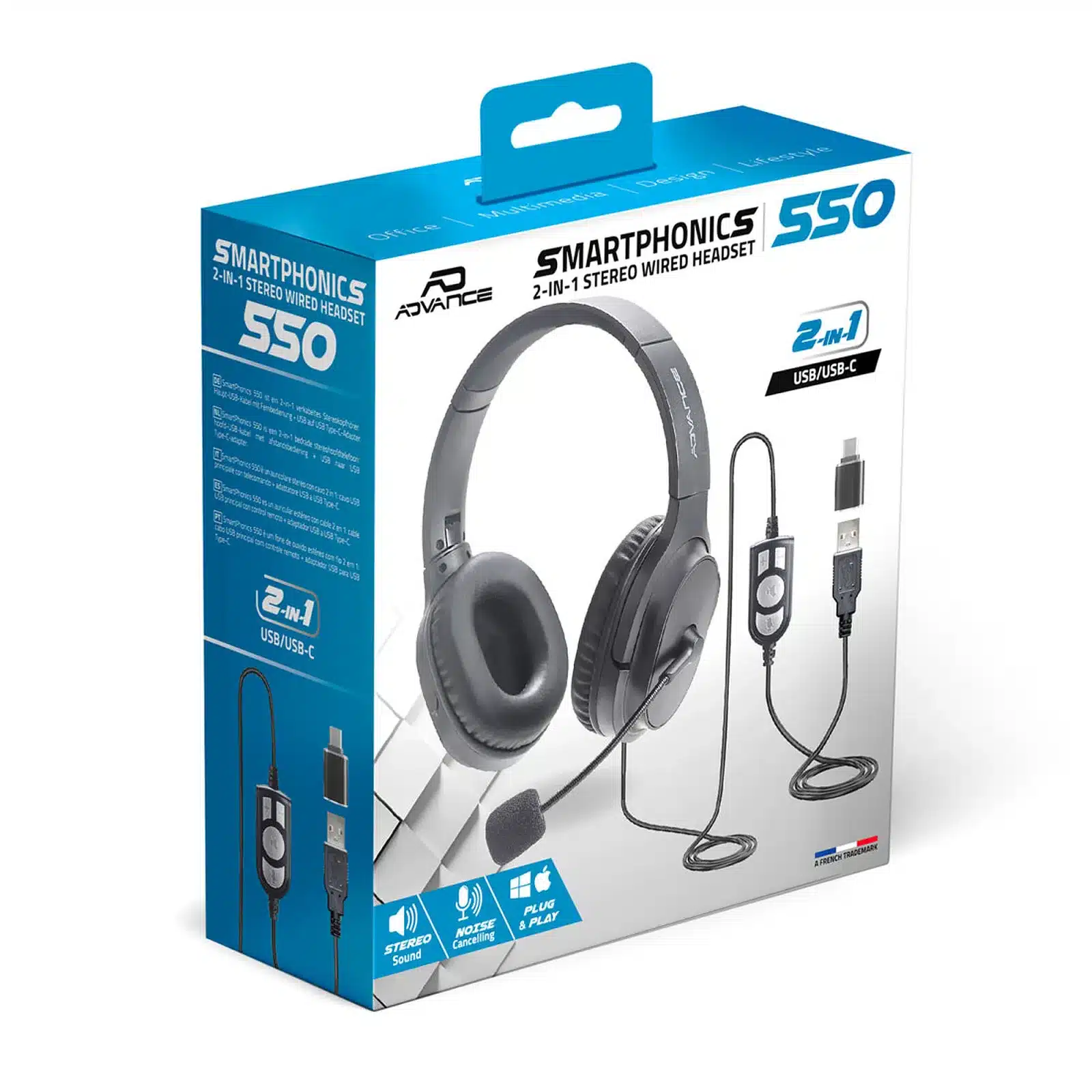 Micro-Casque Filaire Advance 550 Smartphonics 2 Micro-Casque Filaire Advance 550 Smartphonics – Image 2