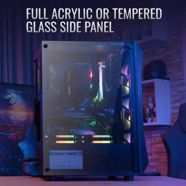 Boîtier Pc Gamer Aerocool Falcon Argb V2 Mini-Tour 3 Aerocool Falcon Argb V2