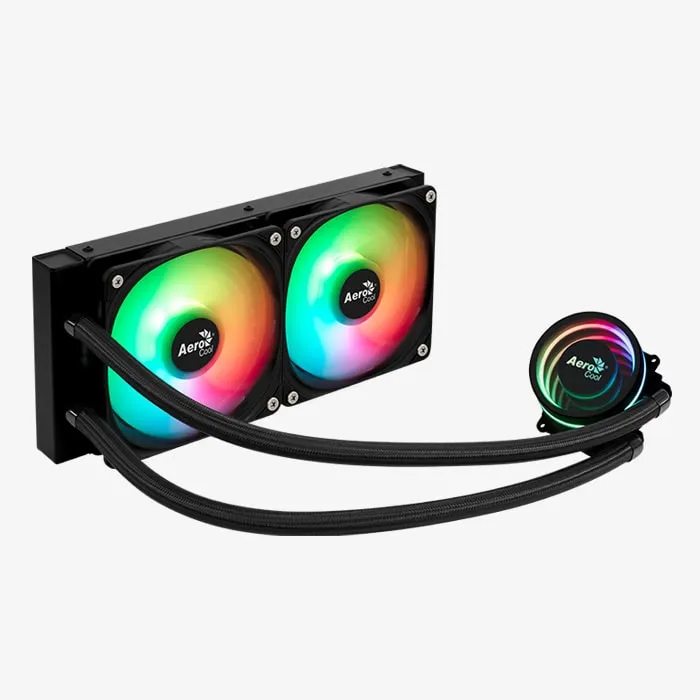 Watercooling Pwm 4-Pin Aerocool Oasis L240 Noir 2 Watercooling Pwm 4-Pin Aerocool Oasis L240 Noir – Image 2