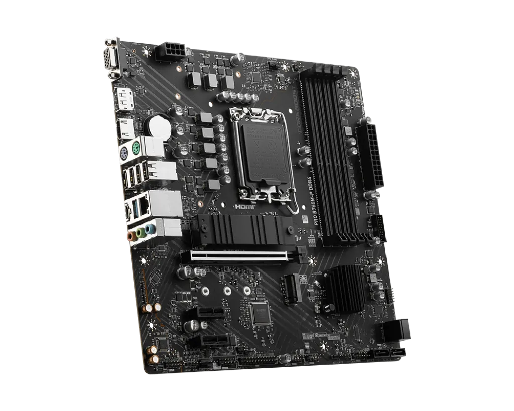 Carte Mère Msi Pro B760M-P Ddr4 4800Mhz Micro Atx 128 Go 4 Carte Mère Msi Pro B760M-P Ddr4 4800Mhz Micro Atx 128 Go – Image 4