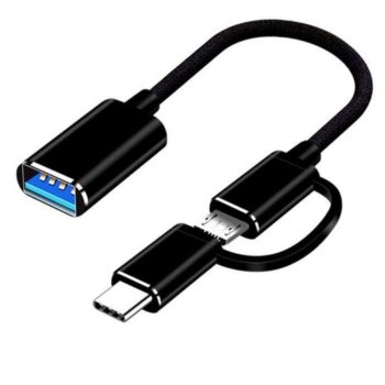 Adaptateur OTG 2en 1 USB-C Micro USB Vers SB3.0