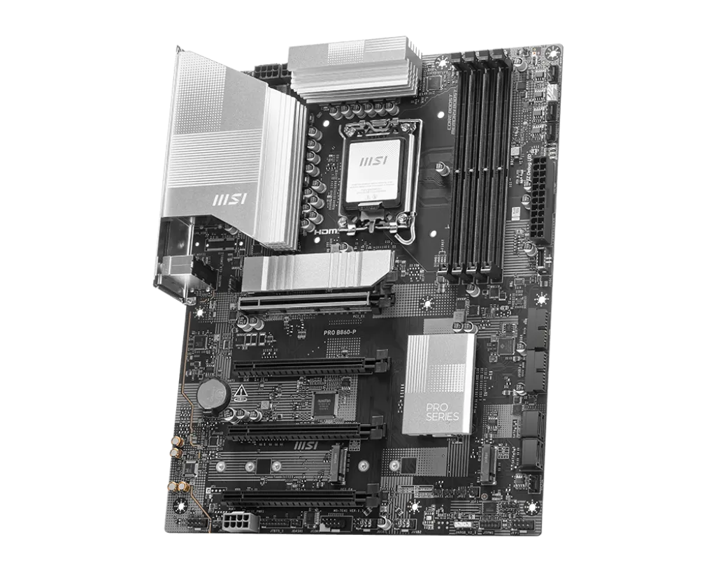Carte Mère Msi Pro B860-P Ddr5 - 4 Udimm 8800 Mhz 256 Go 2 Carte Mère Msi Pro B860-P Ddr5 - 4 Udimm 8800 Mhz 256 Go – Image 2