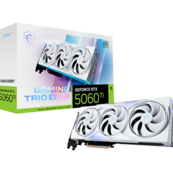 MSI GeForce RTX 5060 TI 16Go Gaming Trio OC White
