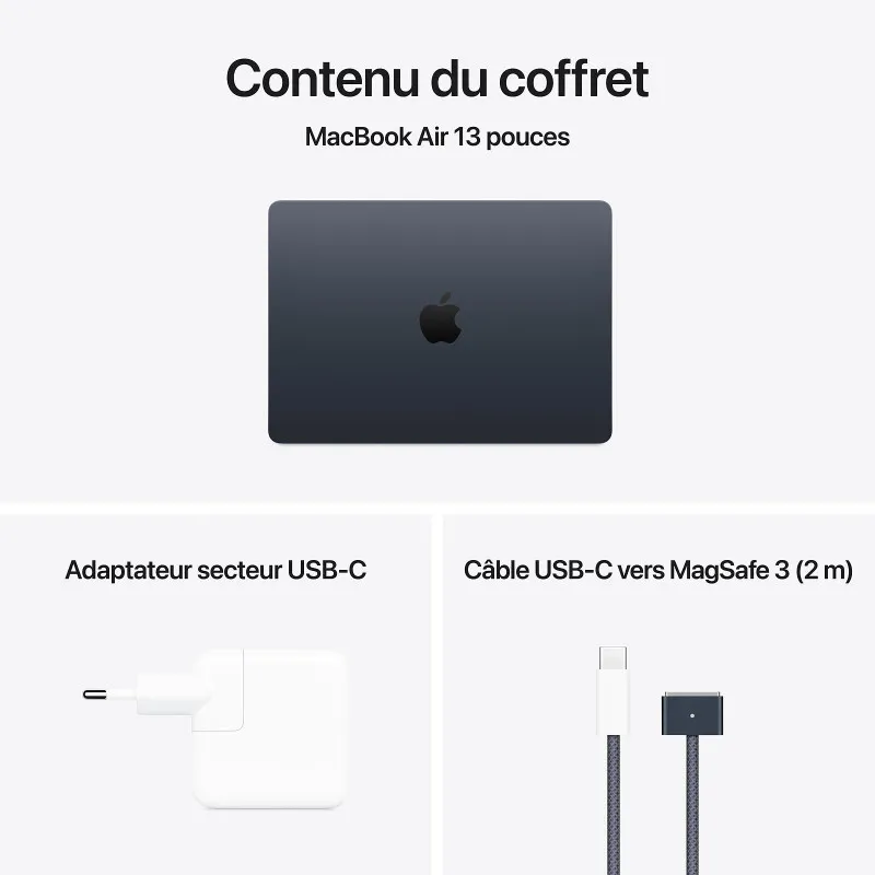 Apple Macbook Air 13 M4 16 Go 256 Go Ssd Midnight 3 Macbook Air 13 M4 16 Go 256 Go Midnight