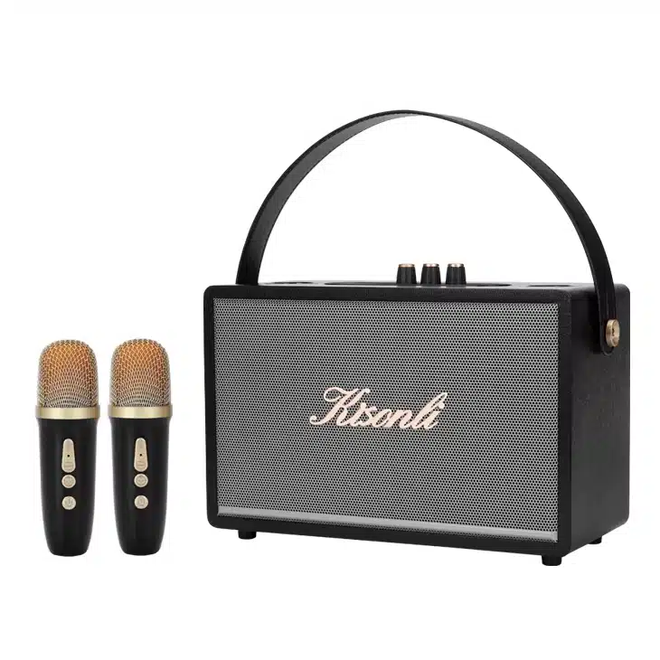 Haut Parleur Kisonli G107 Bluetooth Avec 2 Micros Sans Fil 2 Haut Parleur Kisonli G107 Bluetooth Avec 2 Micros Sans Fil – Image 2