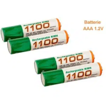 Pack Quatre piles GPTOP Rechargeable AAA 1000mah