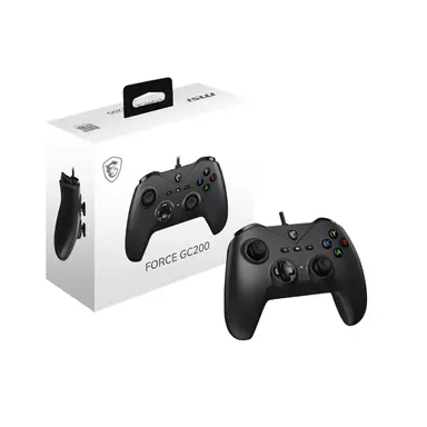Manette Gaming Filaire Msi Force Gc200 Noir 2 Manette Msi Force Gc200 Black
