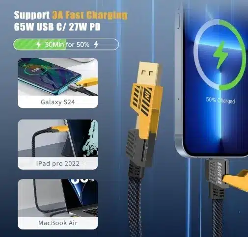 Câble 4 En 1 Câble 4 En 1 Charge Rapide 65W