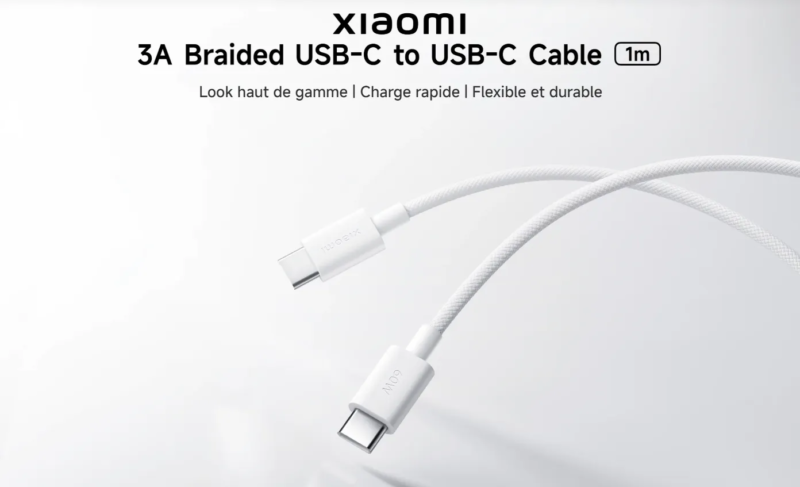 Cable Xiaomi Usb C To Usb C Câble Xiaomi 3A