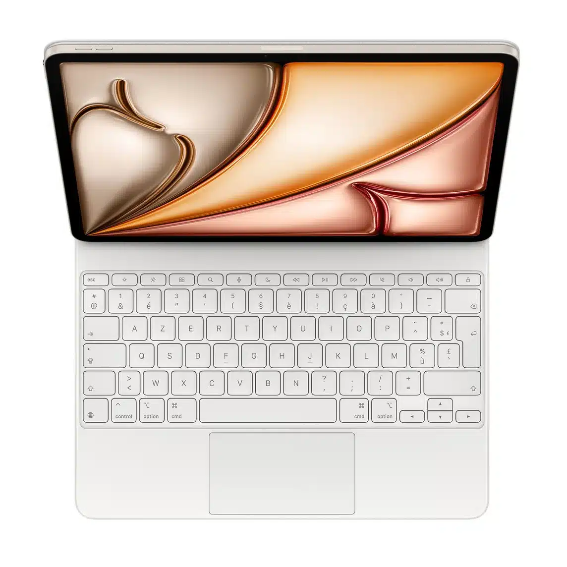 Clavier Apple Ipad Air 13 Pouces M3 Avec Touchpad Blanc 1 Clavier Apple Ipad Air 13 Pouces M3