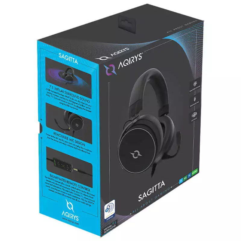 Casque Gamer Filaire Aqirys Sagitta Pc &Amp; Console Noir 7 Casque Gamer Aqirys Sagitta Surround 71 Deep Bass (6)