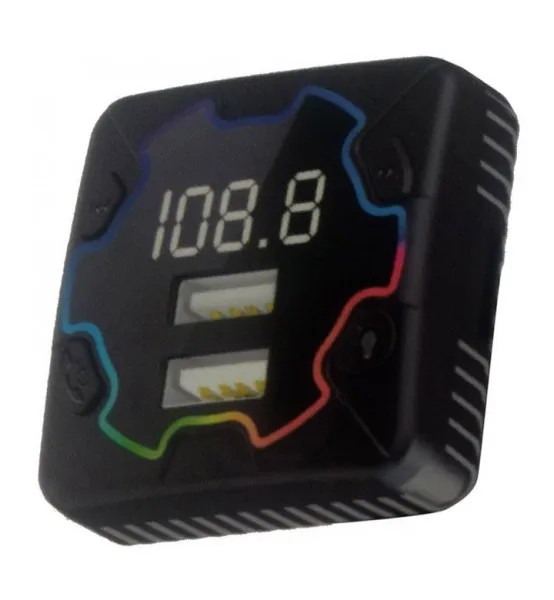 Chargeur Voiture Bluetooth Fm Allison Als-A823 + 2 Usb &Amp; Écran Lcd 3 Fm Transmitter Me Bluetooth 2 Usb Kai Othoni Lcd (2)