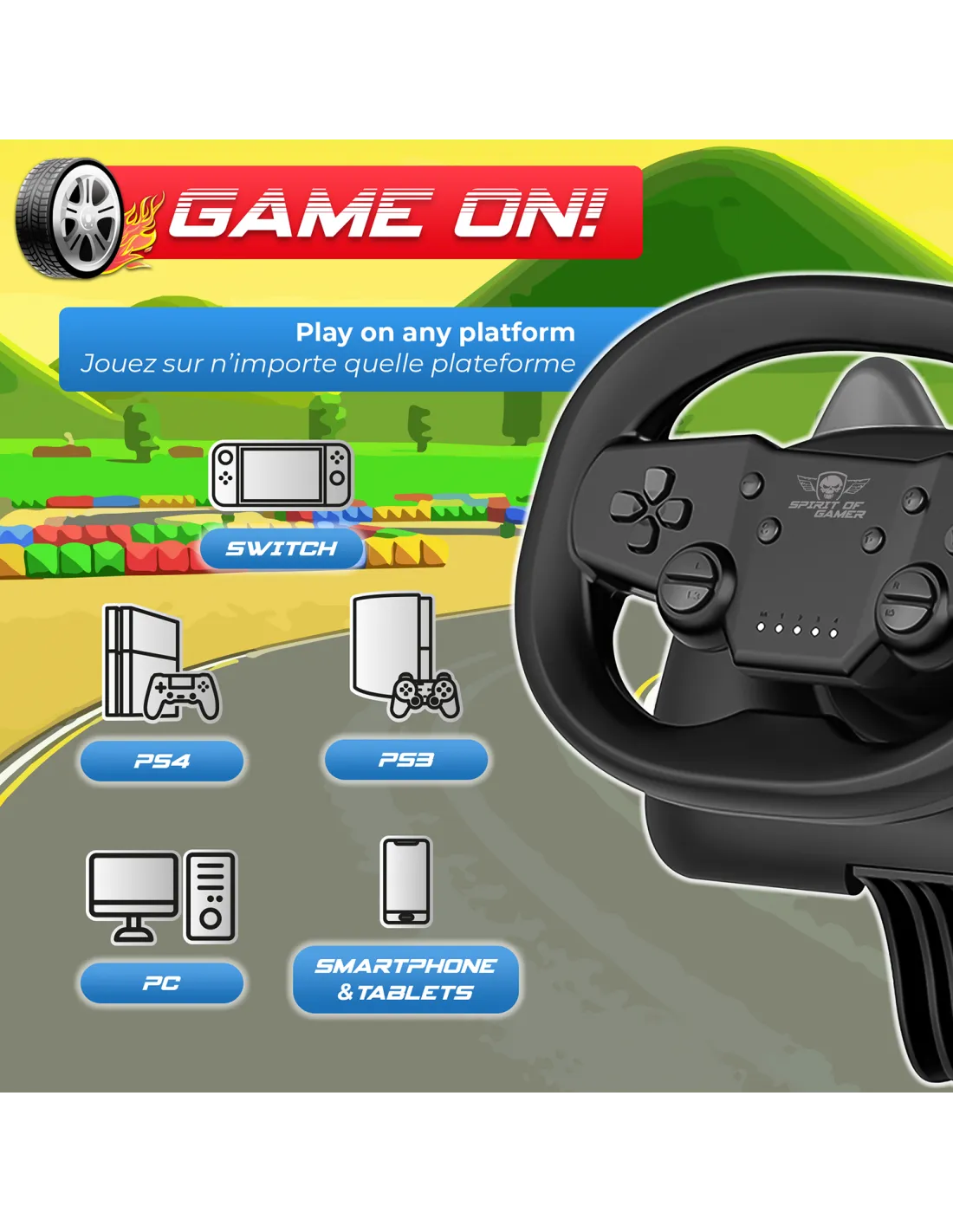 Spirit Of Gamer Race Wheel Air Spirit Of Gamer Race Wheel Air