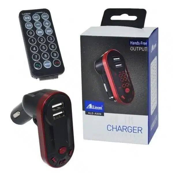 Lecteur Mp3 Bluetooth Pour Voiture Allison Als-909 + Télécommande 2 Allison Als-909