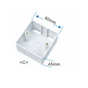 Boite Prise RJ45 Apparante 80 80 Blanc WT 2030C