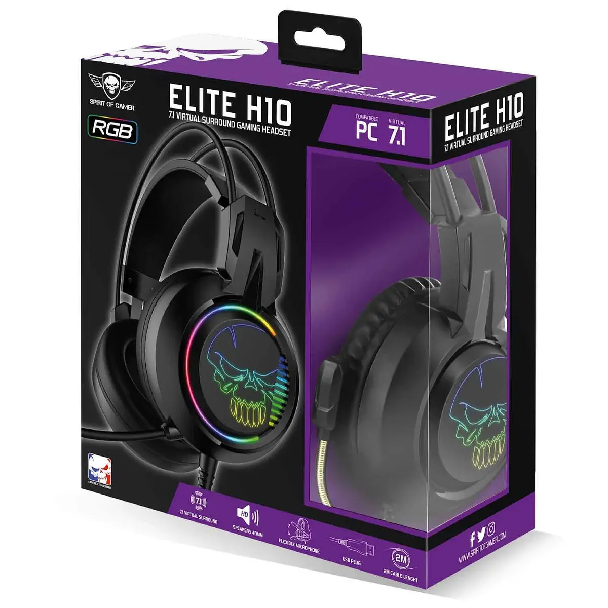 Casque Gamer Filaire Spirit Of Gamer Elite H10 Rgb Noir 3 1623946659715