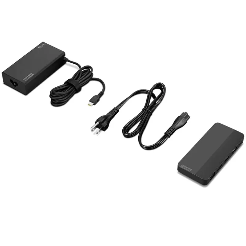 Station D’accueil Lenovo Usb-C Pour Deux Écrans Avec Adaptateur 100W Noir 6 Station Daccueil Lenovo 40B90100Eu Usb C Pour Deux Ecrans Avec Adaptateur 100W Noir (5)