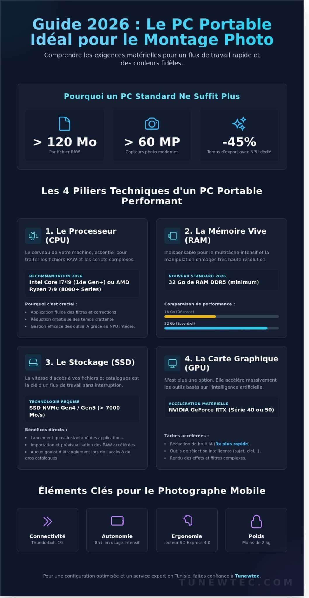 Pc Portable Pour Montage Photo : Guide D'Achat 2026 En Tunisie