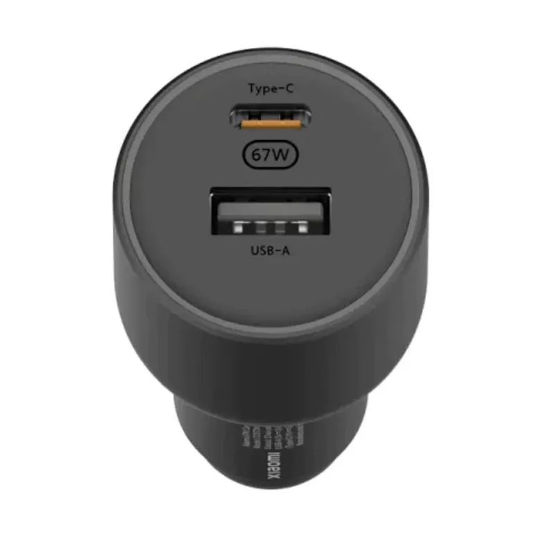 Chargeur Voiture Allume Cigare Xiaomi 67W 2 Ports Noir 4 Chargeur Allume Cigare Xiaomi 67W 2 Ports Noir (3)