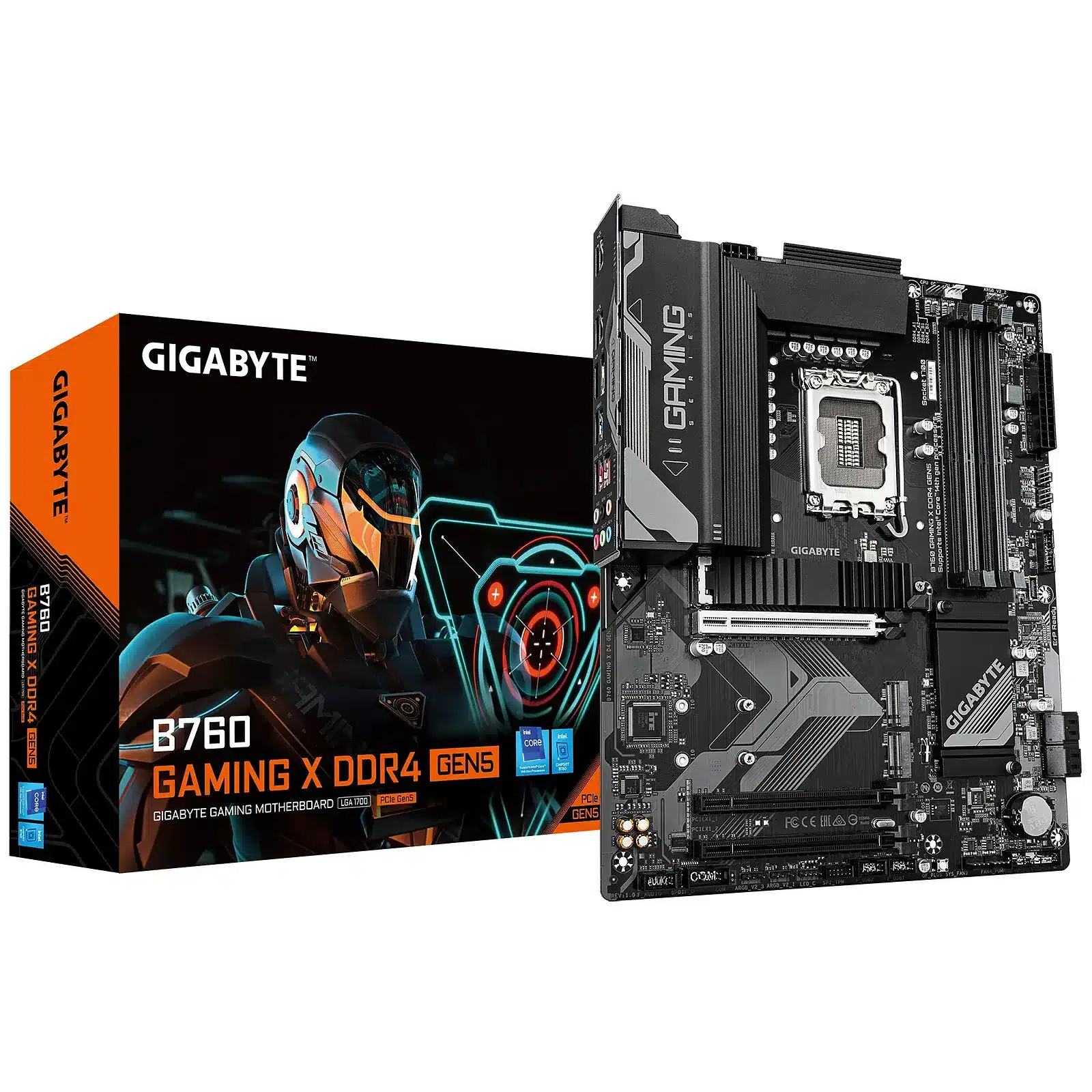 Carte Mère Gamer Gigabyte B760 Gaming X Ddr4 128 Go 4800 Mhz Gen5 Atx 1 Gigabyte B760 Gaming X Ddr4 Gen5