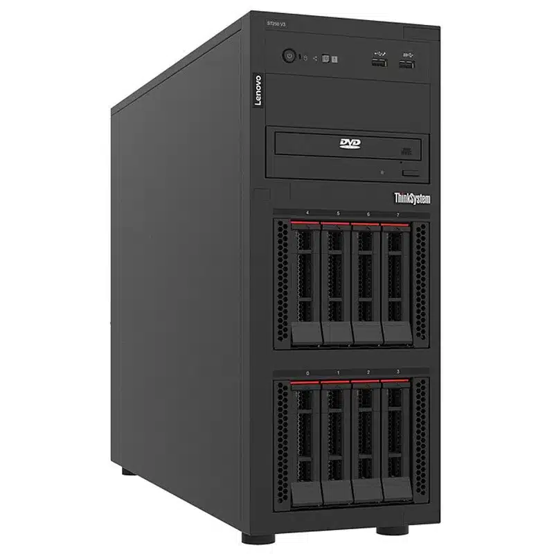 Serveur Tour 4U Lenovo Thinksystem St250 V3 Xeon E 2468 32 Go 3×1.2 To Hdd 1 Lenovo Thinksystem St250 V3 Xeon E 2468