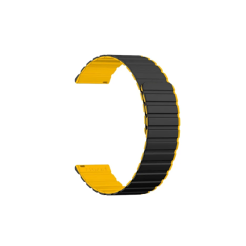 Bracelet Magnetique Kieslect 22mm Jaune Noir