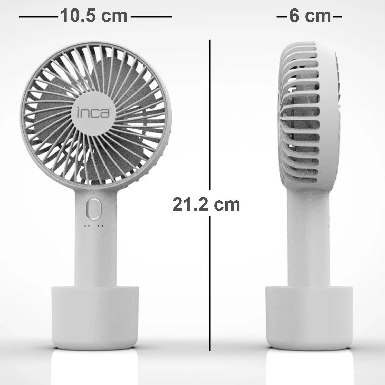 Mini Ventilateur Portable Inca Imf 12B Blanc 4 12B 4
