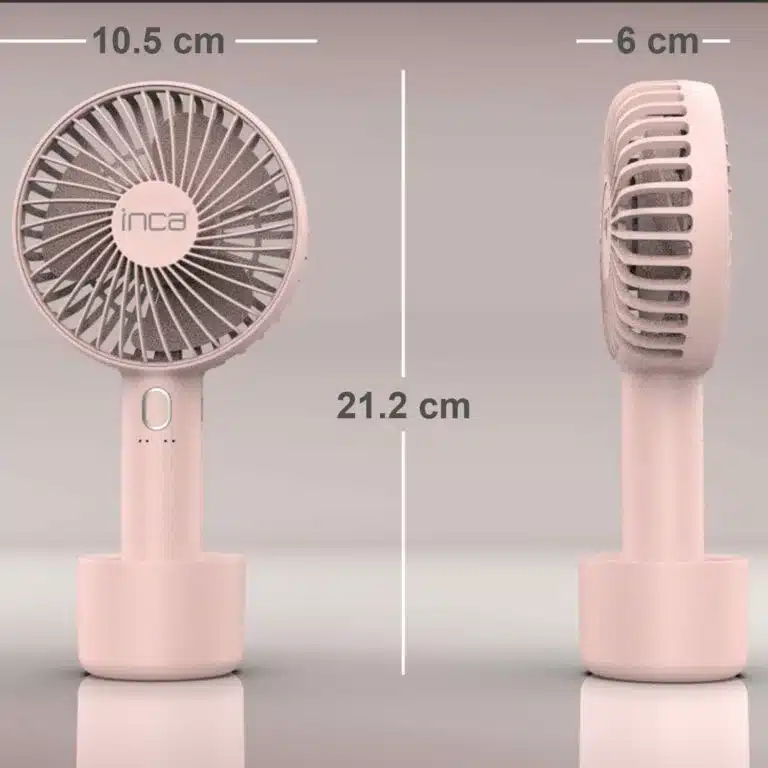 Mini Ventilateur Portable Inca Imf 12P Rose 3 12P 5 768X768