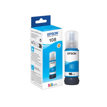 Bouteille Encre Epson Ecotank 108 Original Cyan