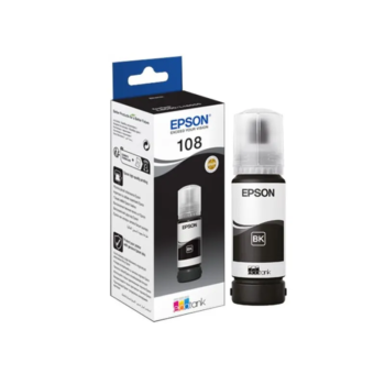 Bouteille Encre Epson Ecotank 108 Original Noir