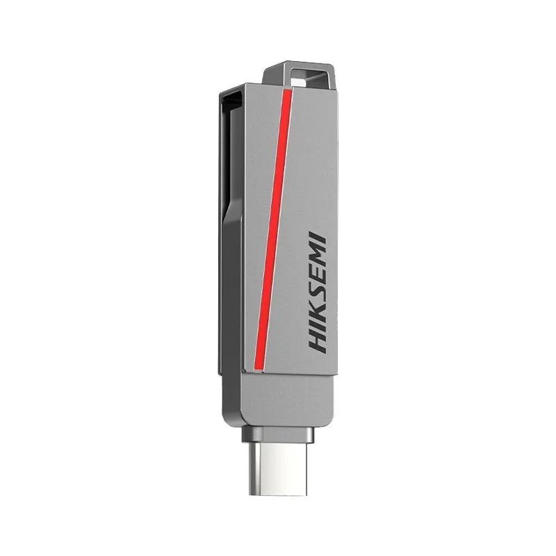 Clé Usb Hiksemi 32 Go Hs Usb E307C Double Interface Usb 3.2 &Amp; Usb-C Gris 3 Cle Usb Hiksemi E307C 32 Go Usb 3 2 Type C Gris Y
