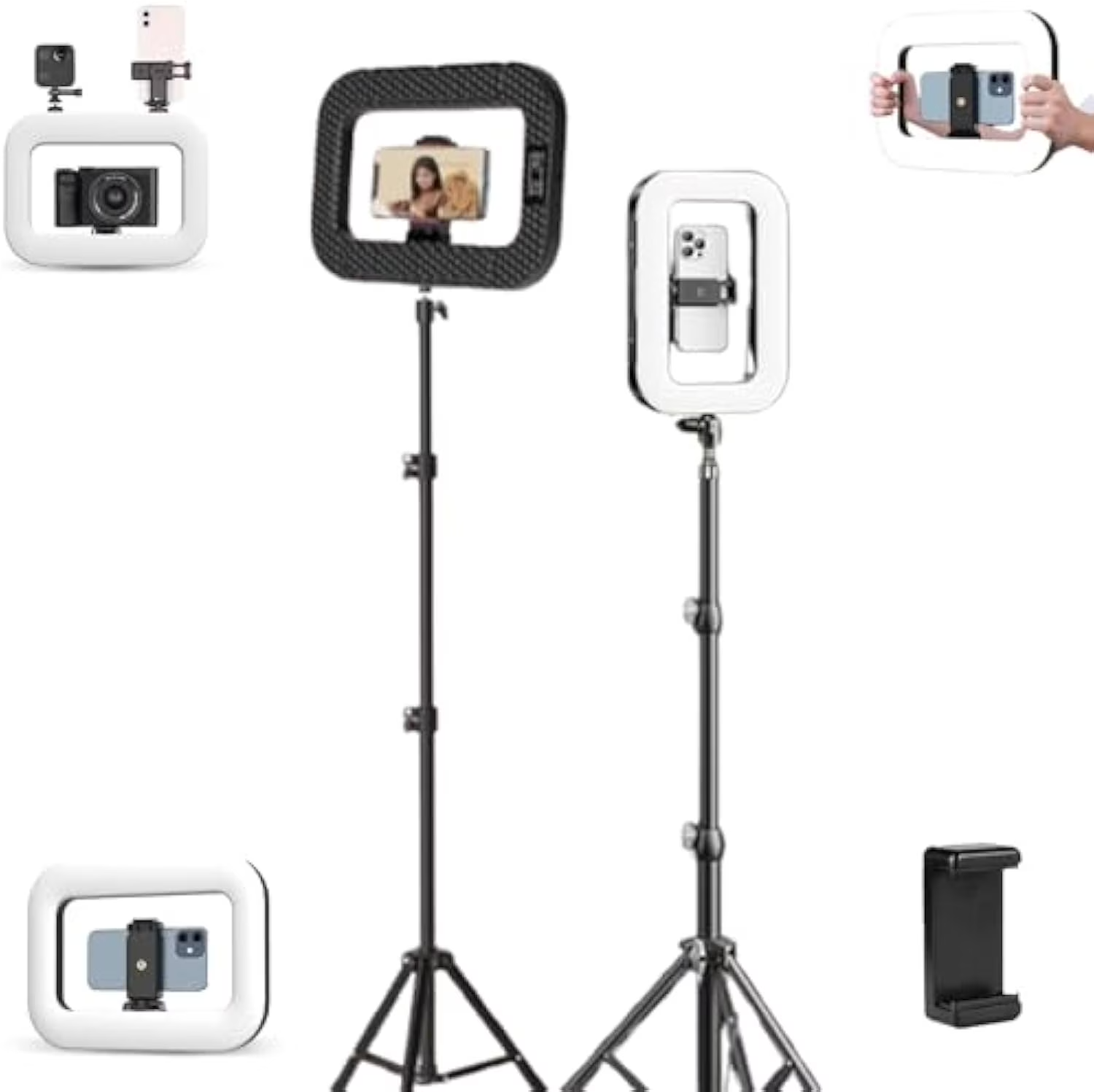 Ring Light Led Cct E-30 Avec Support 3 Rechargeable Selfie Portable Ring Light Adjustable Bicolor Fill Light Handheld Rechargeable