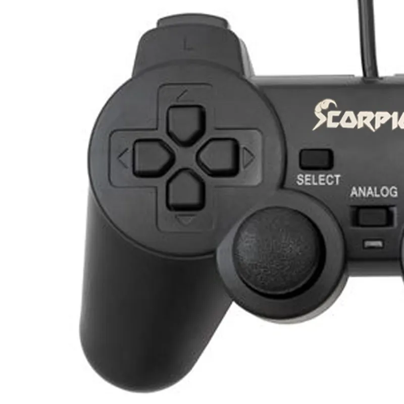 Manette Pc Filaire Scorpion Sj208-1 Noir 2 Manette De Jeux Filaire Scorpion Sj208 1 Noir (1)