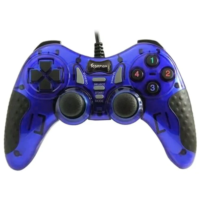 Manette Pc Filaire Scorpion Sj606 Bleu 1 Scorpion Sj606 Bleu